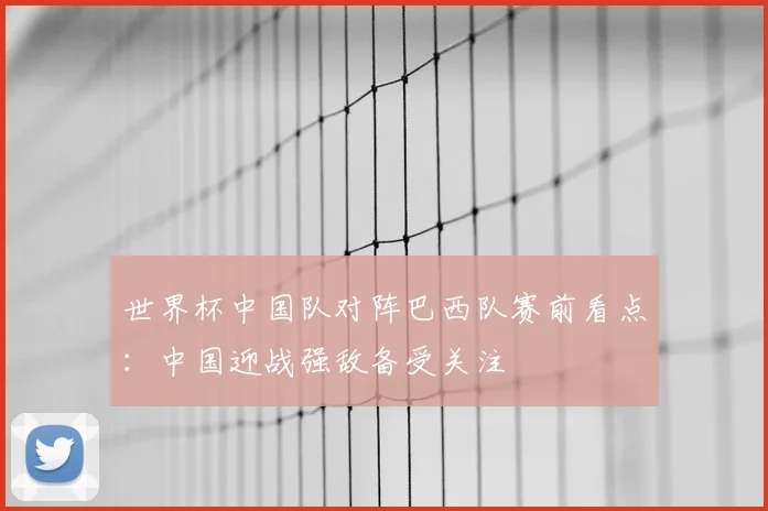 世界杯中国队对阵巴西队赛前看点：中国迎战强敌备受关注